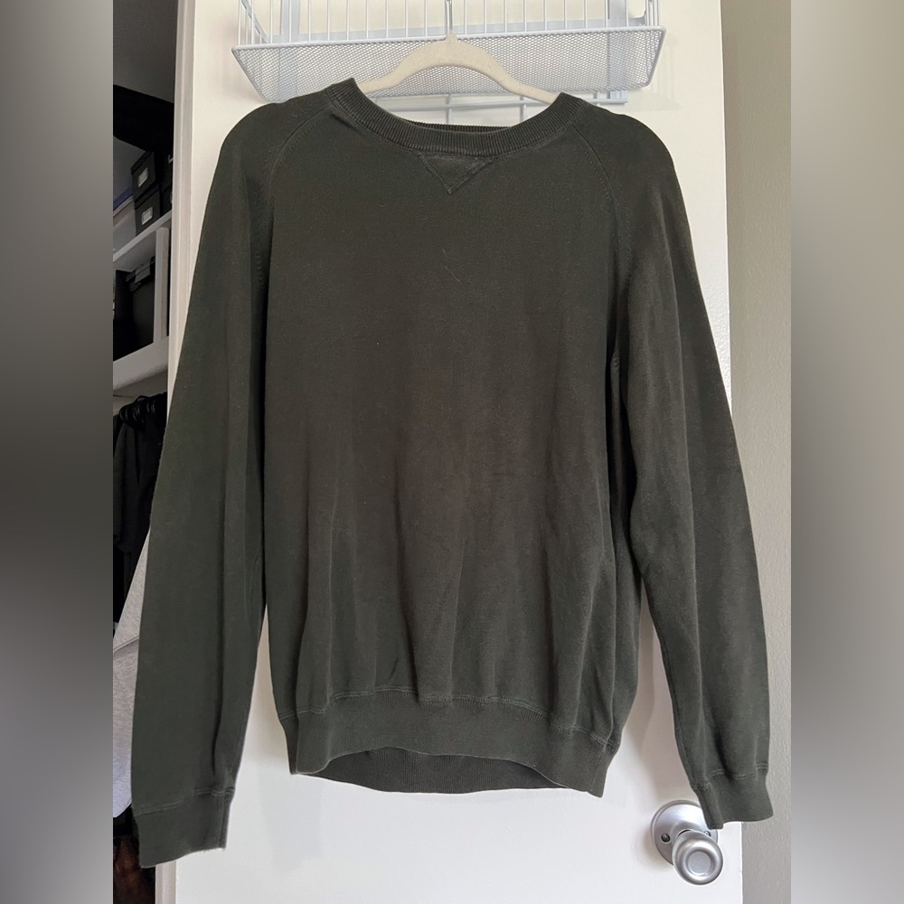 Calvin Klein Men's Dark Green Crewneck Sweater